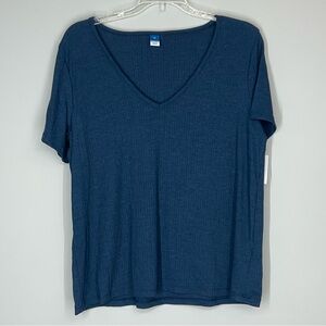 Old Navy short-sleeve luxe v-neck t-shirt in the color "seaborne’ NWT